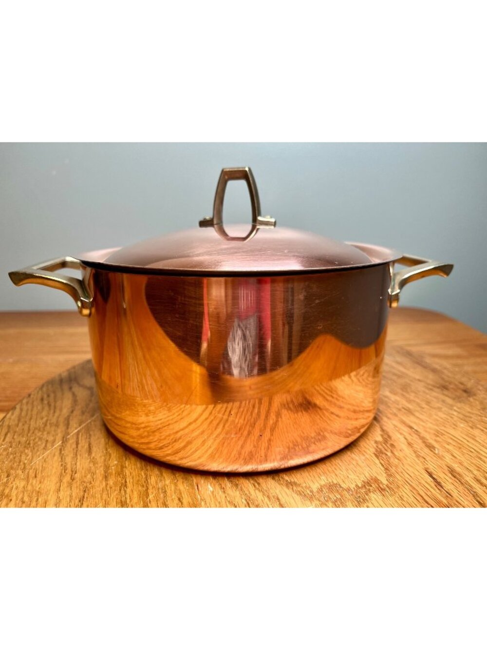 Paul Revere  3 Qt. Copper Dutch Oven/Stock Pot, 1801 Signature Edition, with Lid
